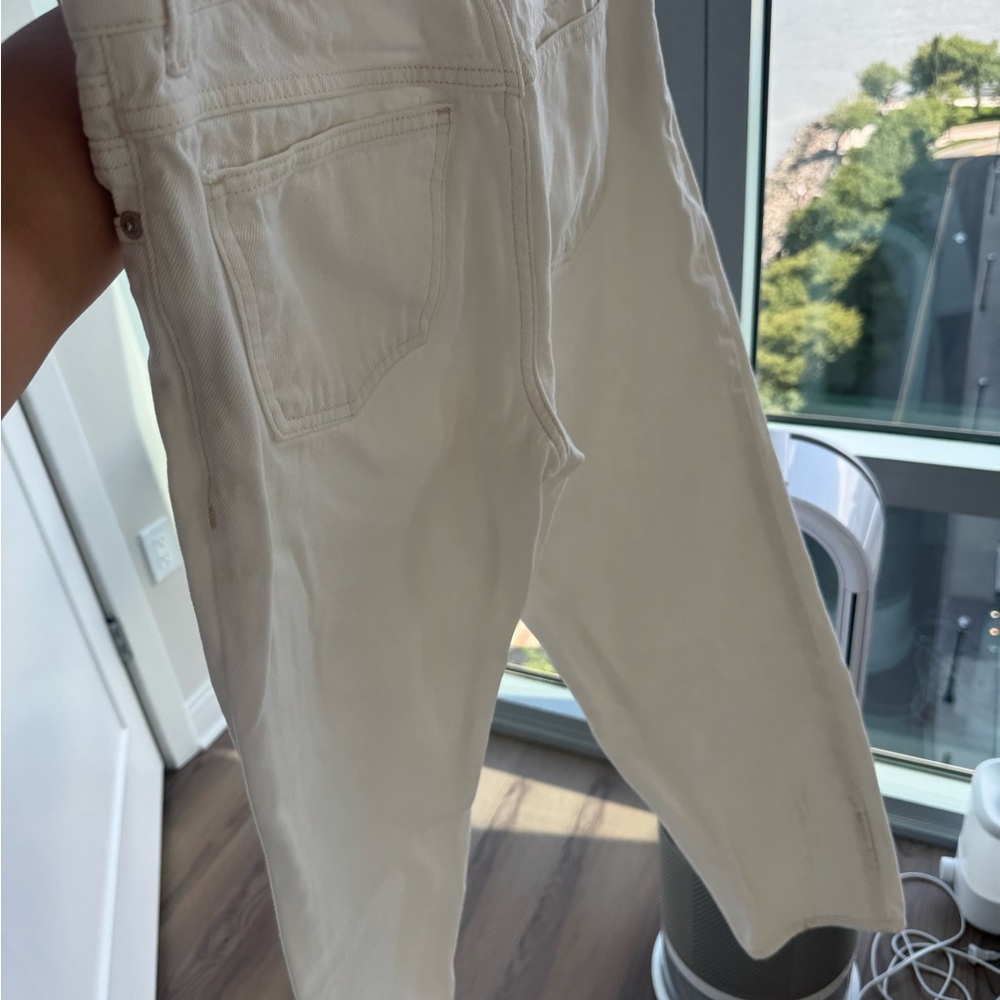 Mango Off-White Denim Jeans